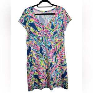 Lilly Pulitzer Palmira Dress Women's Large Sugarland Vacation Resort EUC